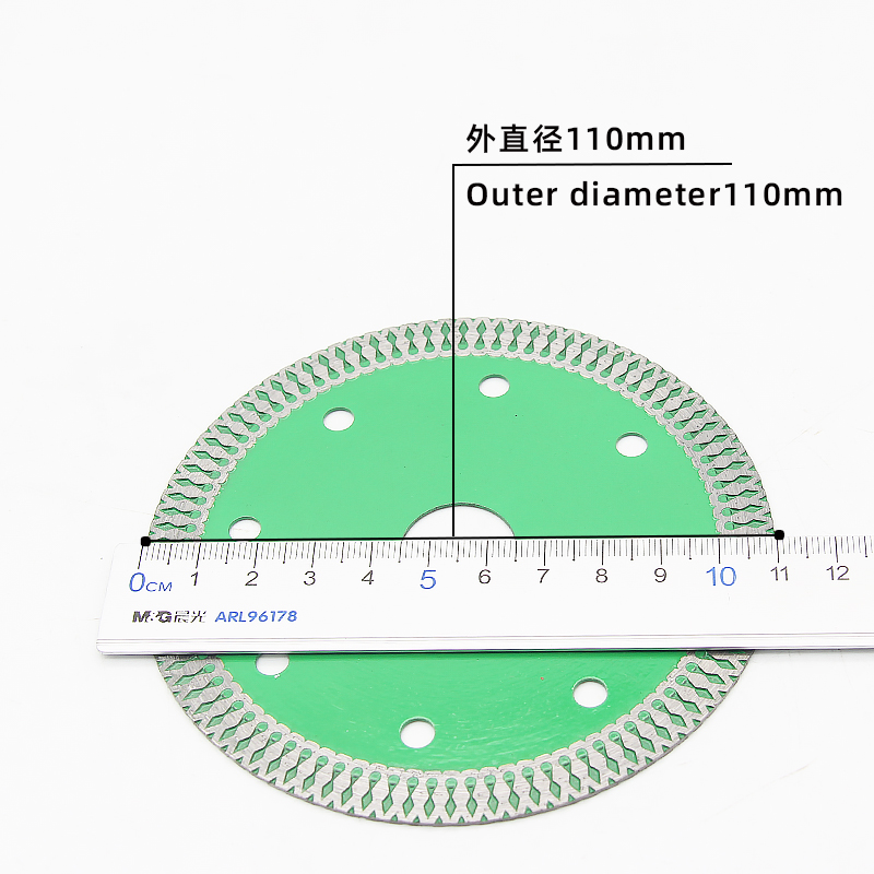 110 mesh wave tile blades green diamond blades