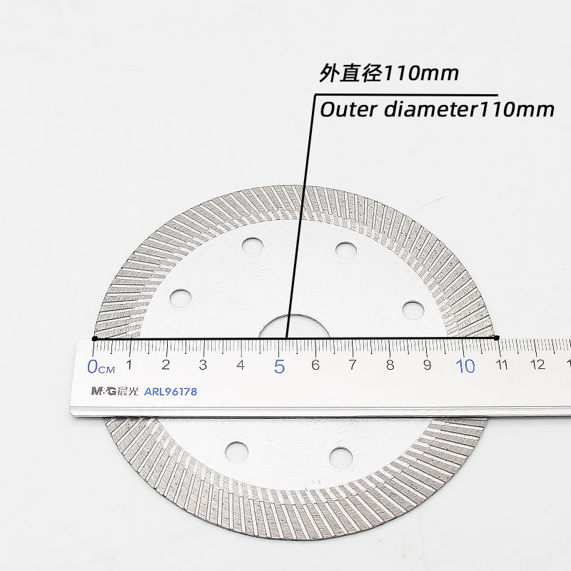 110 small corrugated ceramic blade tip 12mm high